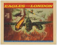 1a036 EAGLES OVER LONDON TC 1970 really cool artwork of WWII aerial battle over England!