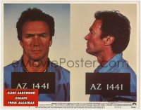 1a428 ESCAPE FROM ALCATRAZ LC #3 1979 best front & side mugshot photos of prisoner Clint Eastwood!