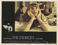 1a432 EXORCIST int'l LC #8 1974 William Friedkin, Linda Blair can't figure out what's wrong with her!