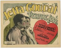1a041 FIGHTING LOVE TC 1927 Henry B. Walthall, sexy Jetta Goudal now has 2 different husbands!