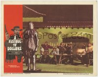 1a451 FISTFUL OF DOLLARS LC #2 1967 introducing the man with no name, Clint Eastwood, shooting gun!