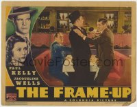 1a460 FRAME-UP LC 1937 Paul Kelly about to punch man, was rough on rats...but smooth with a dame!