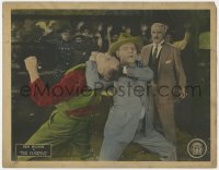 1a464 FUGITIVE LC 1925 image of western cowboy Ben Wilson putting man in wild choke hold!