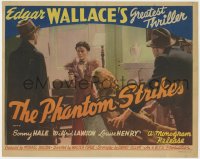 1a055 GAUNT STRANGER TC 1938 from Edgar Wallace's The Ringer, woman with gun, The Phantom Strikes!