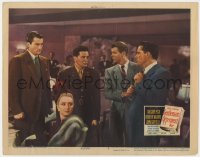 1a471 GENTLEMAN'S AGREEMENT LC #5 1947 John Garfield defends 'Jewish' Gregory Peck as Holm watches!