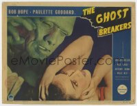 1a472 GHOST BREAKERS LC 1940 incredible c/u of monster Noble Johnson & terrified Paulette Goddard!