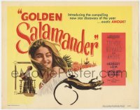 1a059 GOLDEN SALAMANDER TC 1951 introducing the compelling discover of the year, exotic Anouk Aimee!