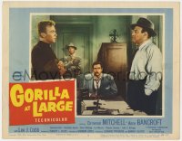 1a490 GORILLA AT LARGE LC #6 1954 Lee J. Cobb confronts Cameron Mitchell over table with Burr!