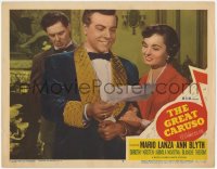 1a494 GREAT CARUSO LC #7 1951 close up of Mario Lanza in wild jacket & with pretty Ann Blyth!