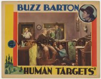 1a545 HUMAN TARGETS LC 1932 Buzz Barton hiding under desk from men searching for him, rare!