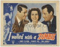 1a551 I WALKED WITH A ZOMBIE LC #5 R1952 Lewton & Tourneur, Tom Conway & sexy Frances Dee!