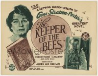 1a078 KEEPER OF THE BEES TC 1925 early Clara Bow, from the novel by Gene Stratton-Porter!