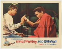 1a587 KID GALAHAD LC #6 1962 great image of boxer Elvis Presley checked by Charles Bronson!