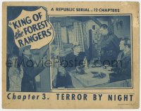 1a593 KING OF THE FOREST RANGERS chapter 3 LC 1946 Helen Talbot & older lady with Larry Thompson!
