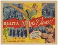1a082 LADY LET'S DANCE TC 1944 super sexy Belita as ballet dancer, dances & romances James Ellison!