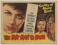 1a086 LAST MAN TO HANG TC 1956 Tom Conway is guilty of many sins, Elizabeth Sellars, Eunice Gayson!