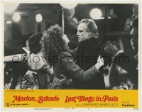 1a609 LAST TANGO IN PARIS LC #5 1973 c/u of Marlon Brando & Maria Schneider dancing, Bertolucci!