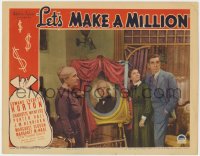 1a620 LET'S MAKE A MILLION LC 1936 wacky Edward Everett Horton reacts to painting being unveiled!