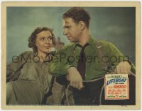 1a624 LIFEBOAT LC 1943 Alfred Hitchcock, c/u of Mary Anderson smiling at Hume Cronyn, Steinbeck!