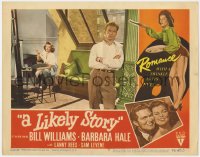 1a625 LIKELY STORY LC #5 1946 sexy artist Barbara Hale, romance with a twinkle in its eye!