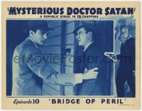 1a686 MYSTERIOUS DOCTOR SATAN chapter 10 LC 1940 cool border art of masked hero, Bridge of Peril!