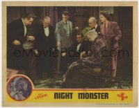 1a694 NIGHT MONSTER LC 1942 Bela Lugosi & six others shocked by something on the floor!