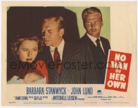 1a697 NO MAN OF HER OWN LC #6 1950 Barbara Stanwyck w/ baby, Lyle Bettger and John Lund!