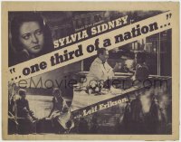 1a125 ONE THIRD OF A NATION TC R1940s great images of Leif Erickson & Sylvia Sidney!