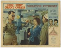 1a713 OPERATION PETTICOAT LC #4 1959 Cary Grant looks through periscope next to sexy Joan O'Brien!