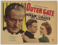 1a129 OUTER GATE TC 1937 romantic close-up of Kay Linaker & Alexander + Ralph Morgan, ultra-rare!