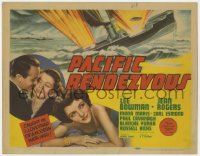 1a132 PACIFIC RENDEZVOUS TC 1942 Lee Bowman is caught in a love trap of a modern Mata Hari!