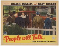 1a724 PEOPLE WILL TALK LC 1935 Charlie Ruggles exits vehicle with gagged Leila Hyams!