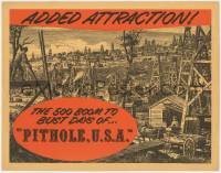 1a137 PITHOLE U.S.A. TC 1930s oil well drilling, the 500 boom to bust days, ultra-rare!