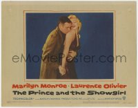 1a744 PRINCE & THE SHOWGIRL LC #4 1957 Laurence Olivier nuzzling sexy Marilyn Monroe from 1sheet!