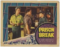 1a745 PRISON BREAK LC 1938 Ward Bond listens in to Barton MacLane's and other man's conversation!