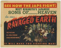 1a143 RAVAGED EARTH TC 1942 World War II propaganda, the picture Hollywood could never make!
