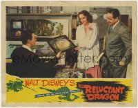 1a771 RELUCTANT DRAGON LC 1941 Disney animator shows Gifford & Benchley an original Bambi cel!