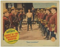 1a780 RIDERS OF THE NORTHWEST MOUNTED LC 1943 barechested Russell Hayden is court-martialed!