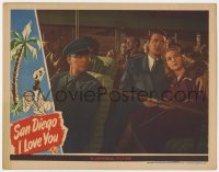 1a810 SAN DIEGO I LOVE YOU LC 1944 Buster Keaton driving bus with Jon Hall & Louise Allbritton!