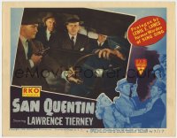 1a812 SAN QUENTIN LC #6 1947 Lawrence Tierney held at gunpoint in car by Barton MacLane!