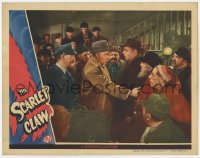 1a817 SCARLET CLAW LC 1944 image of Nigel Bruce as Doctor Watson w/ hand on Arthur Hohl in crowd!