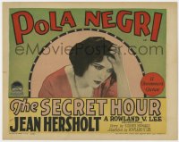 1a153 SECRET HOUR TC 1928 Pola Negri falls for old bachelor in mail order romance with fake photo!