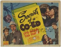 1a154 SECRETS OF A CO-ED TC 1942 Otto Kruger, Tina Thayer, Rick Vallin, directed by Joseph H. Lewis