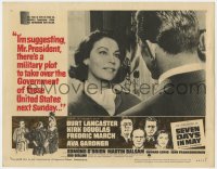 1a831 SEVEN DAYS IN MAY LC #5 1964 Burt Lancaster looks at smiling sexy Ava Gardner!