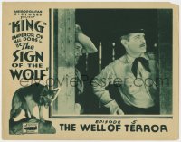 1a843 SIGN OF THE WOLF chapter 5 LC 1931 serial from Jack London, King, The Well of Terror!