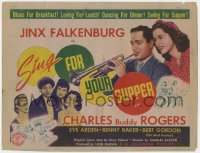 1a160 SING FOR YOUR SUPPER TC 1941 Charles Barton, Jinx Falkenburg, red-hot rhythm, ultra-rare!