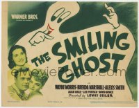 1a168 SMILING GHOST TC 1941 Wayne Morris, Brenda Marshall, Alexis Smith & art of wacky spirit!