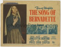 1a174 SONG OF BERNADETTE TC 1943 great artwork of angelic Jennifer Jones by Norman Rockwell!