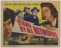 1a177 STAND BY ALL NETWORKS TC 1942 John Beal & Florence Rice expose female flyer as a Nazi spy!