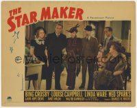 1a866 STAR MAKER LC 1939 Bing Crosby & four others stare at pretty Louise Campell!